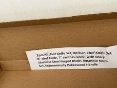 2 piece kitchen knife set, UNUSED 3 style USB rechargeable LED spotlight