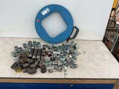 Electrical tape-pak 1/8 x 100‘, a quantity of electrical fittings