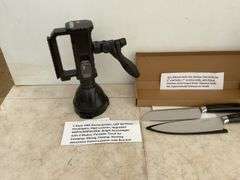 2 piece kitchen knife set, UNUSED 3 style USB rechargeable LED spotlight