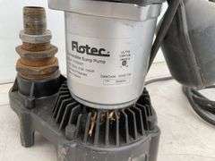 Working 1/3 hp submersible pump comes with float