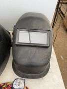 Welding helmets, welding beanies, gloves