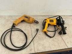Working 3/8" drive Power Fist electric drill, working 1/2" DeWalt electric drill