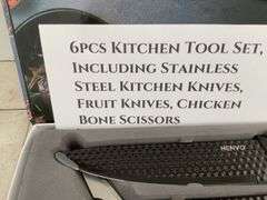 Unused 6 piece kitchen knife set