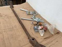 Set of unused window cranks for Model T, Model T light bar, and miscellaneous lightbulbs and brushes