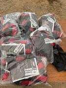 6 of Universal 2pt harness XL, 6 of shock absorbing lanyards 6ft & stationary beam clamp