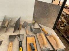 Quantity of drywall trowels and sanding  blocks etc.
