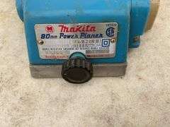 Running 1/4" Black & Decker and 1/2" drills, working Makita hand planer