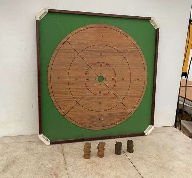 Game board comes with wooden buttons