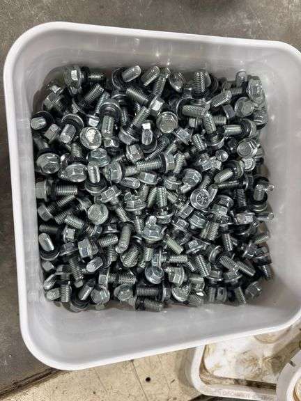 Bucket of 3/8"x1" bin bolts