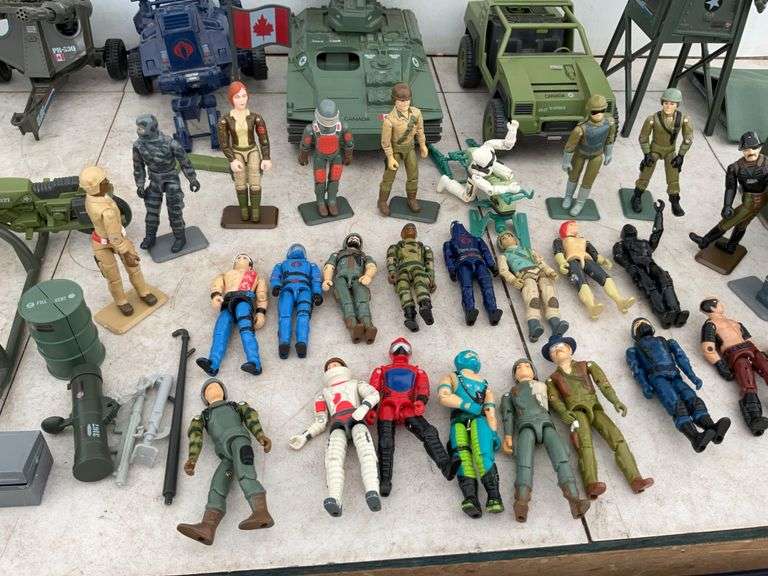 Quantity of G.I. Joe toys and figurines