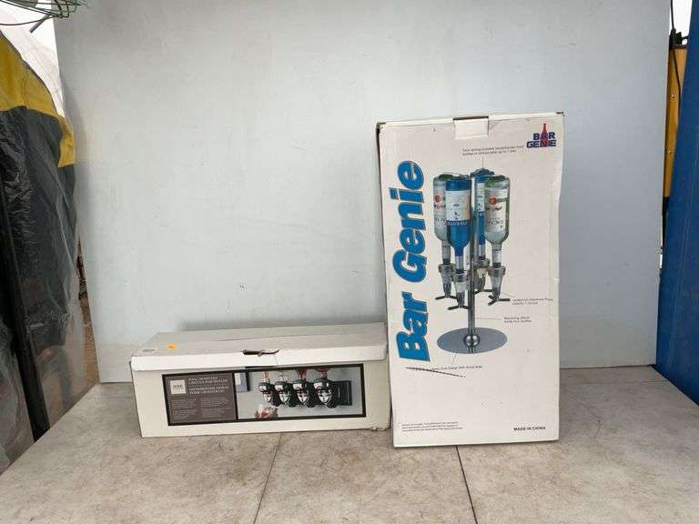 Bar Genie and a wall mounted 4  bottle bar butler