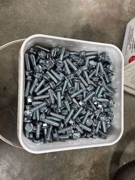 Bucket of 3/8"x1-1/2" bin bolts