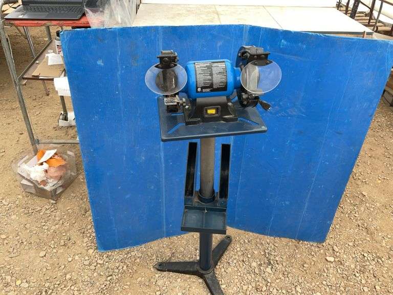 Mastercraft 6" bench grinder comes on adjustable stand - working condition