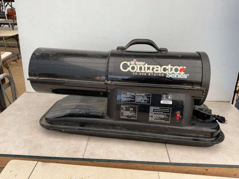 50,000 BTU Mr. heater Burns kerosene or diesel fuel, heater runs for a couple minutes then shuts off