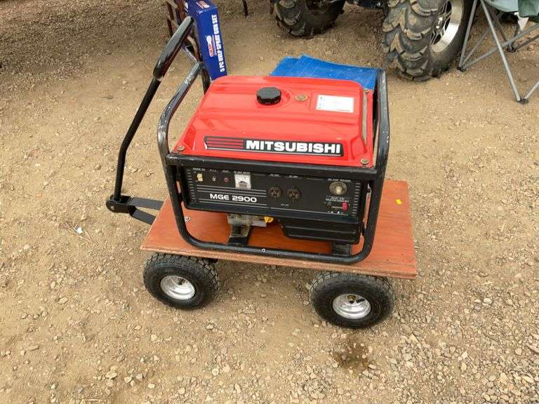 Mitsubishi MGE 2900 generator comes on wagon - owner says works