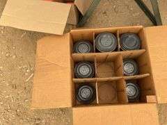 Clay pigeon thrower and a quantity of clay pigeons