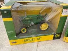 John Deere Model M Wide Front Tractor and John Deere Model BW Styled - 1/16/scale - in orginal box