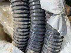 Crate of misc poly hose 2-1/2 canaflex air seeder hose & 1” air seeder hose