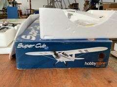 Super cub model airplane comes with FUTABA digital radio control system, whites metal detector (cond