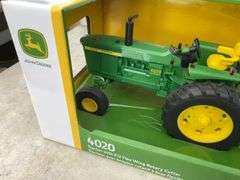 Joohn Deere 4020 Tractor with E12 Flex Wing Rotary Cutter - 1/16 scale - in orginal box