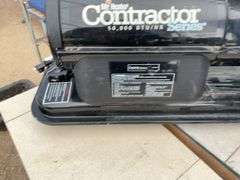 50,000 BTU Mr. heater Burns kerosene or diesel fuel, heater runs for a couple minutes then shuts off