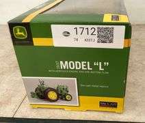 John Deere Model L with a one bottom plow - 1/16 scale - in orginal box