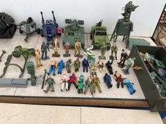 Quantity of G.I. Joe toys and figurines