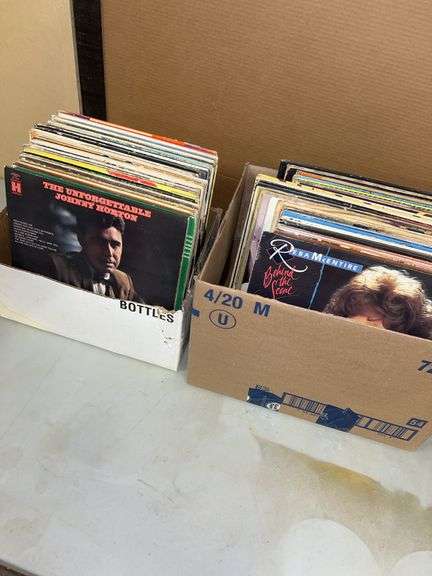2 boxes of records