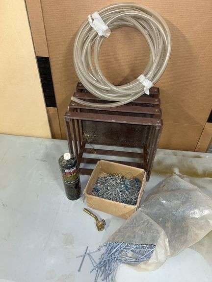 Propane torch, nails, tubing, etc