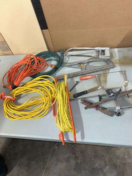 Hacksaws, extension cords, scrapers, etc