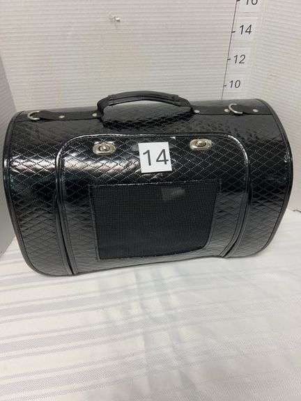 Small black pet carrier