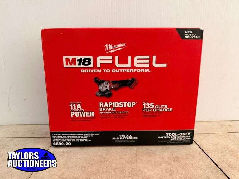 2880-20 M18 FUEL™ 4-1/2" / 5" Braking Grinder Paddle Switch