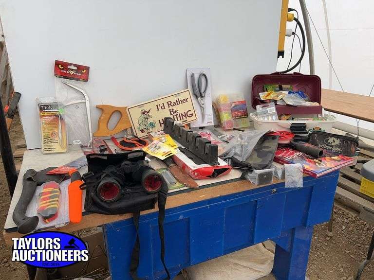 Quantity of hunting and fishing supplies