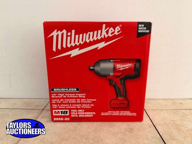 2666-20 M18™ Brushless 1/2" High Torque Impact 1200 FT/LBS nut busting torque