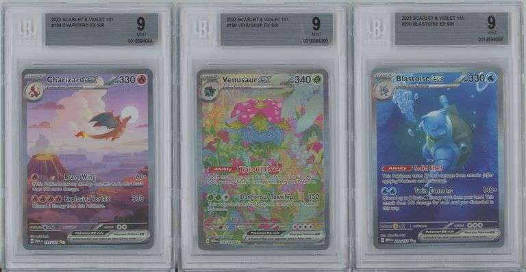 2023 Pokémon Mew EN 151 Master Set with Charizard ex BGS MINT 9 - THS ...