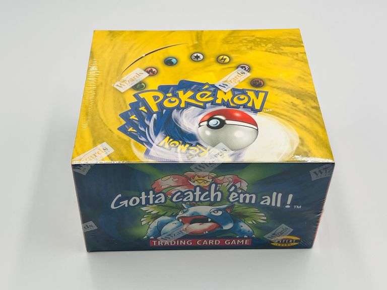 1999 Pokemon Base Set Unlimited Booster Box Factory Sealed