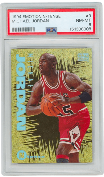 1994 SkyBox Emotion N-Tense Michael Jordan #3 PSA 8 NM MT