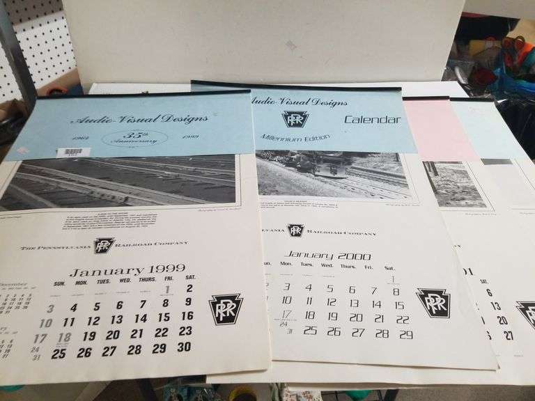 Vintage Pennsylvania Railroad Calendars (5) Trice Auctions