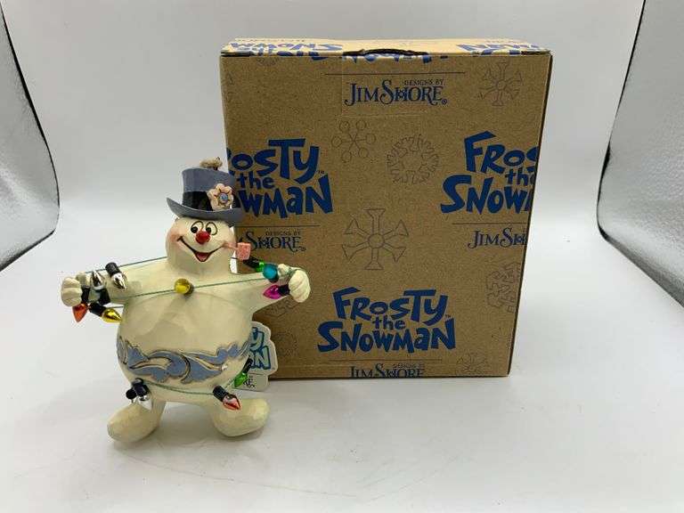 JIM SHORE RARE FROSTY THE SNOWMAN ORNAMENT NEW IN BOX Trice Auctions