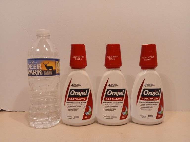 Medicated Rinse NEW- Orajel Toothache Medicated Rinse - Soothing Mint (8 FL OZ/ 3 ...
