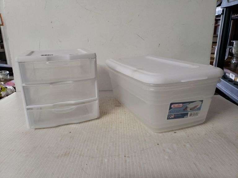 Shoebox storage container mini 3 drawer organizer trice auctions