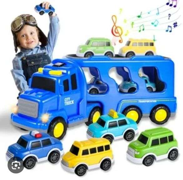 NEW City Truck Pullback Toys Set - Trice Auctions