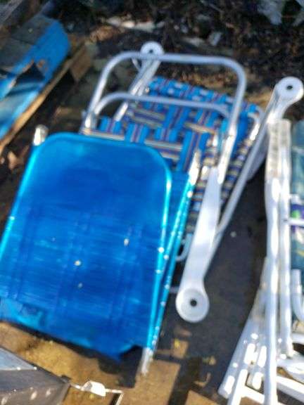 Outdoor Lounge & Webbed Chairs(3) - Trice Auctions
