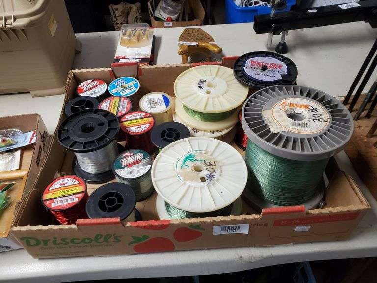 Large Lot Of Assorted Fishing Line - Trice Auctions
