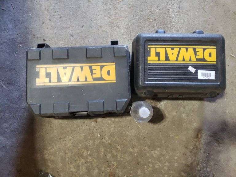 DeWalt DW9118 NiCd Charger and DW670 Trim Router in Cases - Trice Auctions