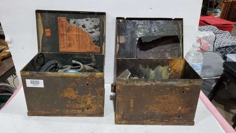 Metal Boxes Containing Miscellaneous Hardware Components - Trice Auctions