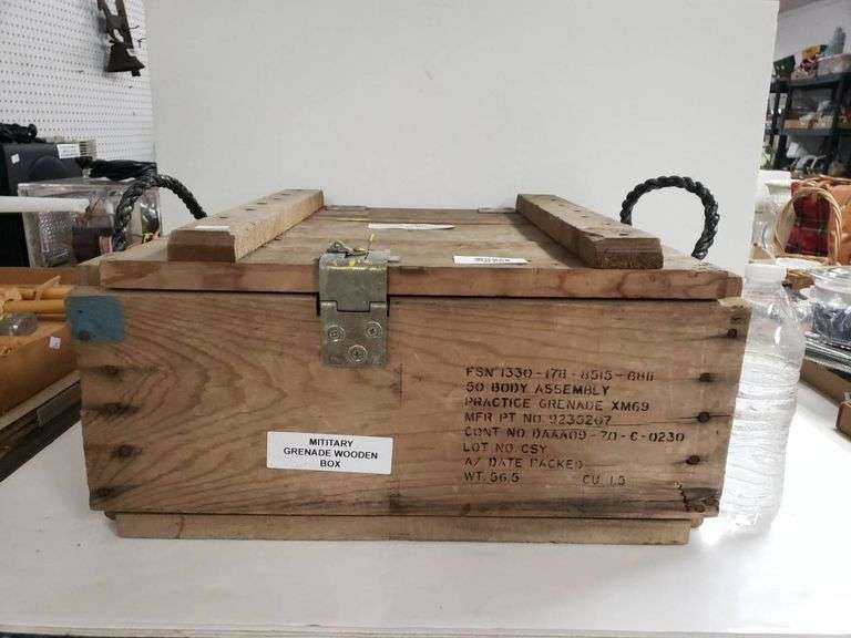 Military Storage Box for 50 Body Assembly Practice Grenade XM69 - Trice ...