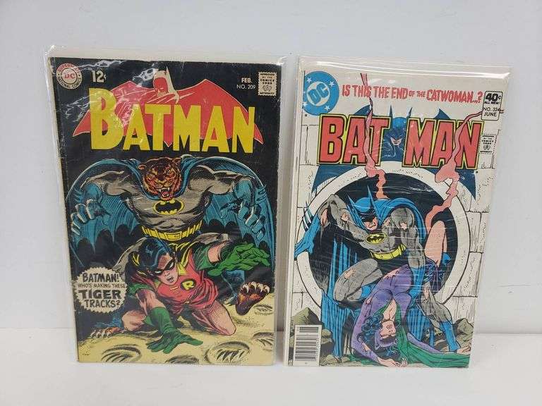 Batman Comics Issue No. 209 and No. 324 from DC Comics - Trice Auctions