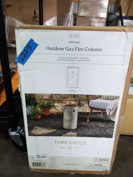 Pipestone Outdoor Gas Fire Column