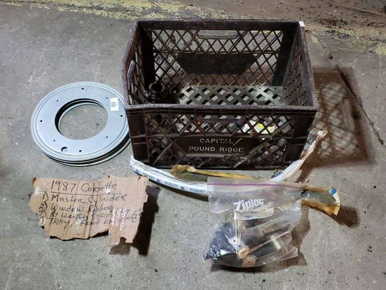 1987 Corvette Parts Including Master Cylinder and Other Components